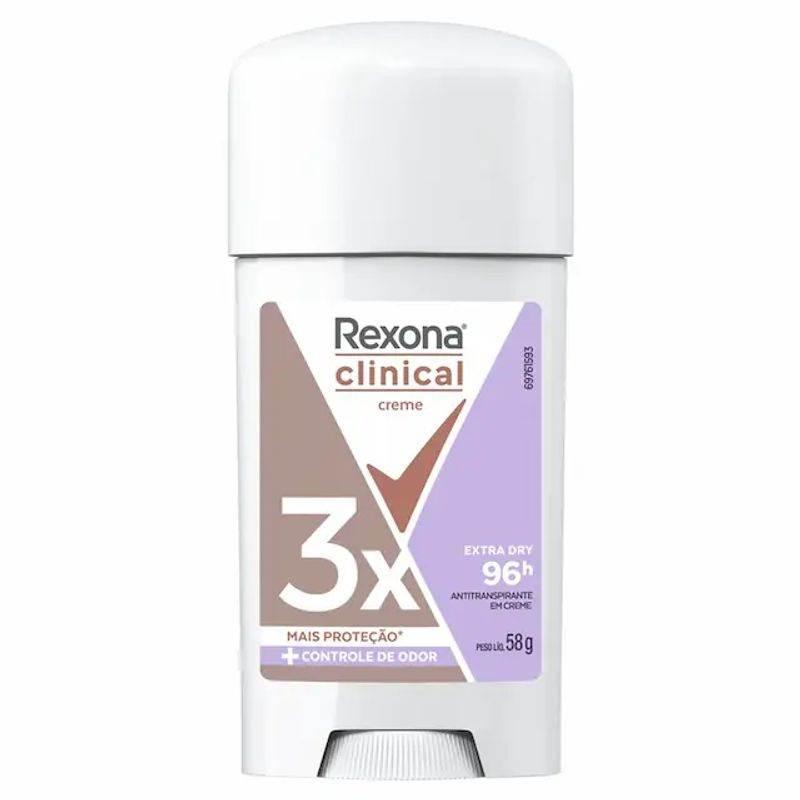 Desodorante Antitranspirante em Creme Stick Rexona Feminino Extra Dry 58g - Drogaria Poupa Centro