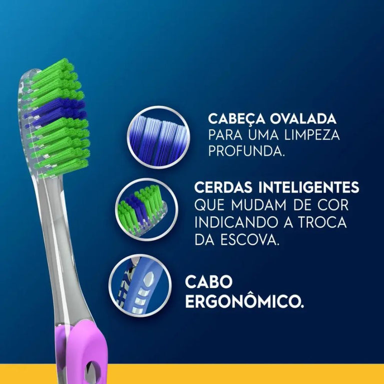 Escova de Dente Oral-B Indicator Color Collection 4 unidades