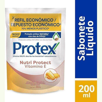 Sabonete Líquido Antibacteriano Protex Nutri Protect Vitamina E 200ml - Drogaria Poupa Centro