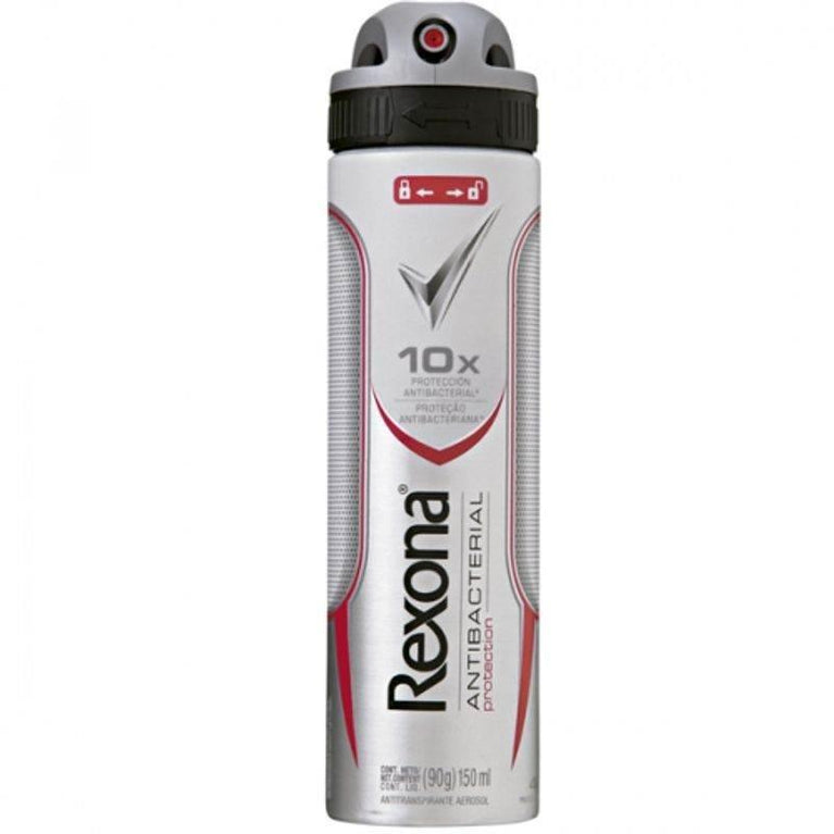 Desodorante Rexona Men Antibacterial Aerosol 90g - Drogaria Poupa Centro