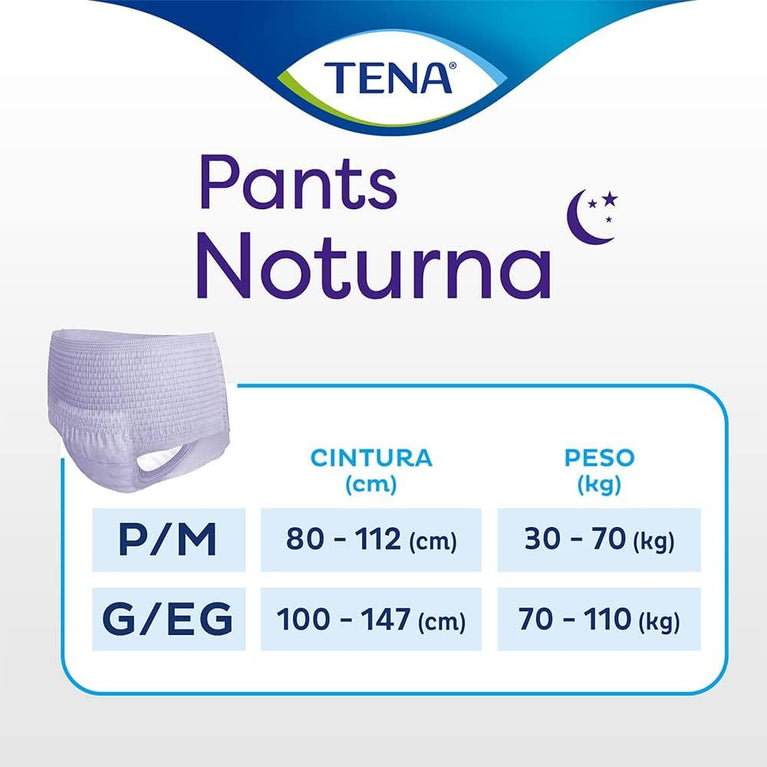 TENA Roupa Íntima Tena Pants Noturna P/M 24 Unidades