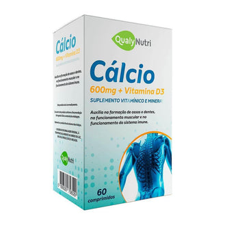Calcio 600Mg + Vitamina D3 60 Cápsulas Qualy Nutri - Drogaria Poupa Centro