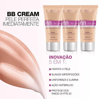 Bb Cream Loreal 30Ml Fps20 5 Em 1 Clara - Loreal - Drogaria Poupa Centro