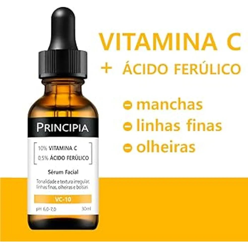 Sérum Vitamina C 10% + Ácido Ferúlico Princípia Skincare