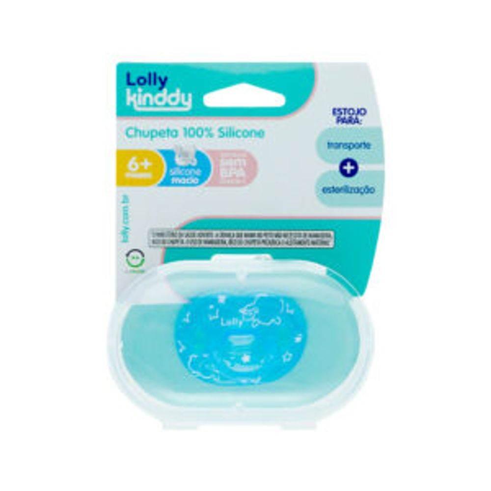 Chupeta Lolly Silicone O-T2 Azul - Drogaria Poupa Centro