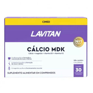 Lavitan Cálcio Mdk Com 30 Comprimidos - Drogaria Poupa Centro
