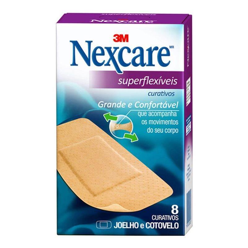 Curativo Nexcare Joelheira e Cotoveleira C/8 - Drogaria Poupa Centro