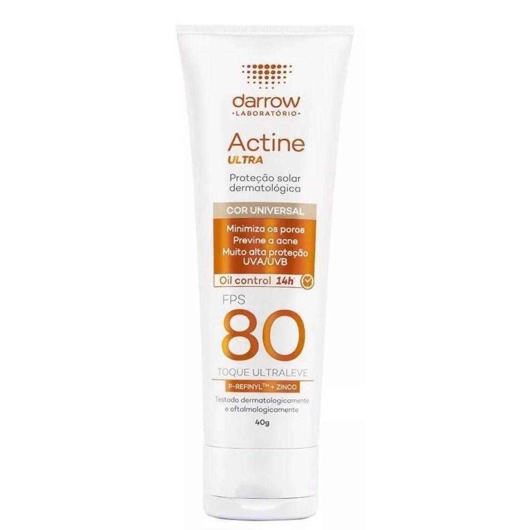 ACTINE ULTRA COR UNIVERSAL PROT SOLAR FPS 80 40G - Drogaria Poupa Centro