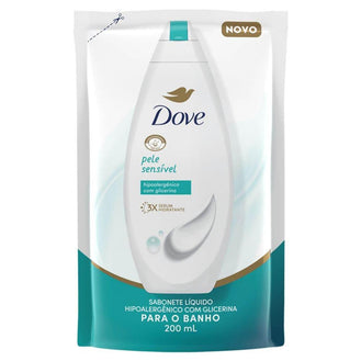 Refil do Sabonete Líquido Dove Pele Sensível - 200ml - Drogaria Poupa Centro