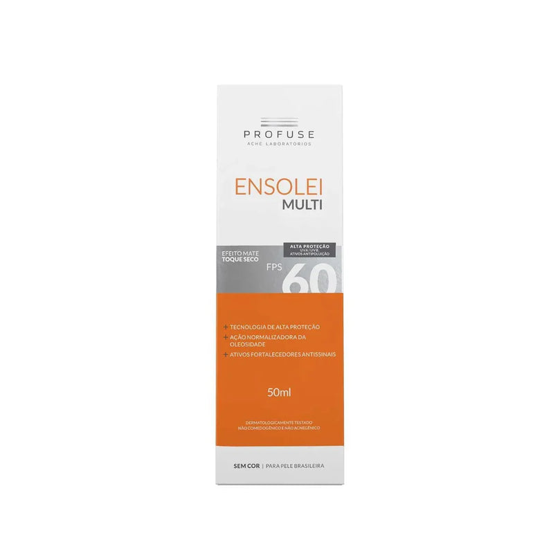 Ensolei Multi FPS 60 Sem Cor 50 ml Profuse - Drogaria Poupa Centro