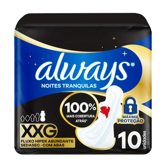 Absorvente Always Noites Tranquilas Seca XXG 10 Unidades