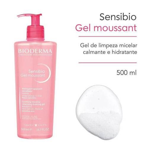 Gel De Limpeza Facial Sensibio Gel Moussant Micelar 500ml - Drogaria Poupa Centro