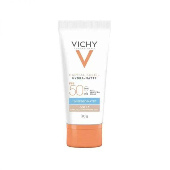Protetor Solar Facial Capital Soleil Hydra-Matte 2.0 Vichy FPS 50 Com 30g - Drogaria Poupa Centro