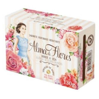 Sabonete Alma de Flores - 130g Flores Brancas - Drogaria Poupa Centro