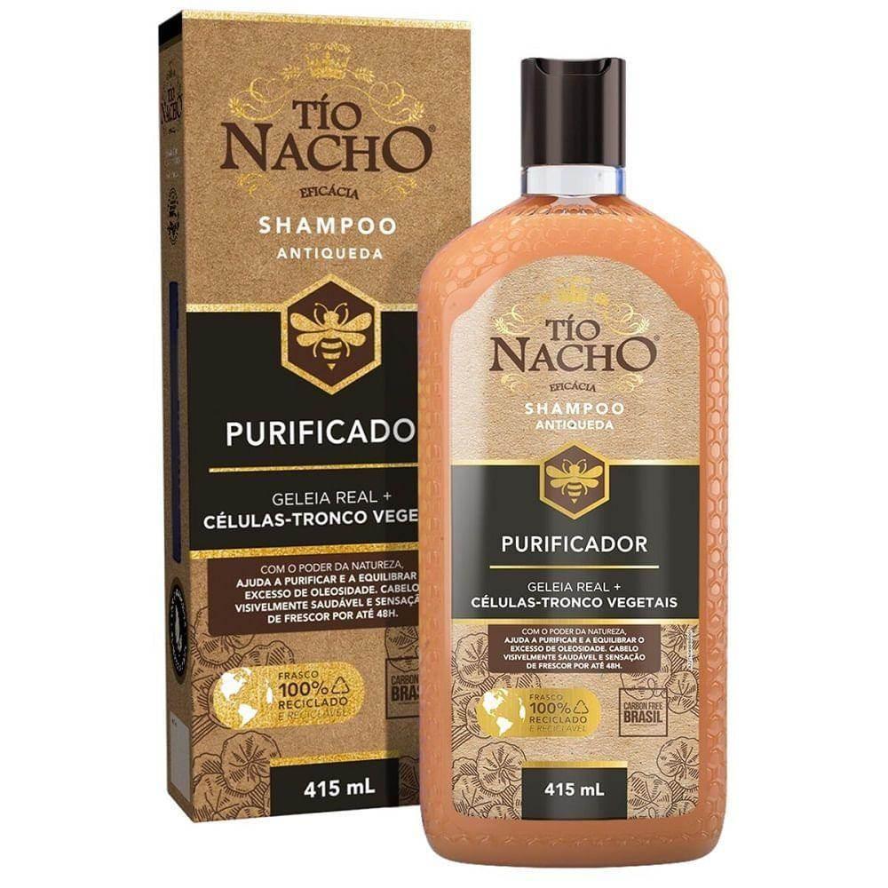 Shampoo Tío Nacho Antiqueda Purificante 415Ml - Drogaria Poupa Centro