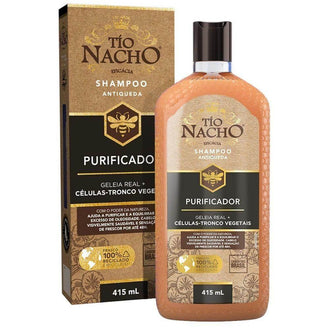 Shampoo Tío Nacho Antiqueda Purificante 415Ml - Drogaria Poupa Centro