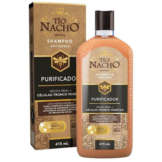 Shampoo Tío Nacho Antiqueda Purificante 415Ml - Drogaria Poupa Centro