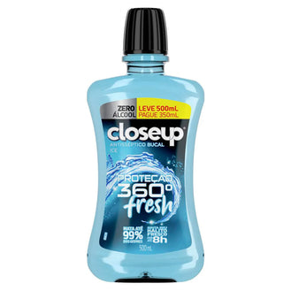Enxaguante Bucal Sem Álcool Closeup Ice Proteção 360° 500ml
