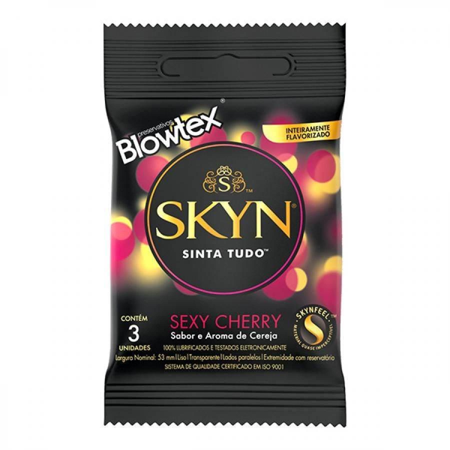 Preservativo Blowtex Skyn Sexy Cherry Com 3 Unidades - Drogaria Poupa Centro