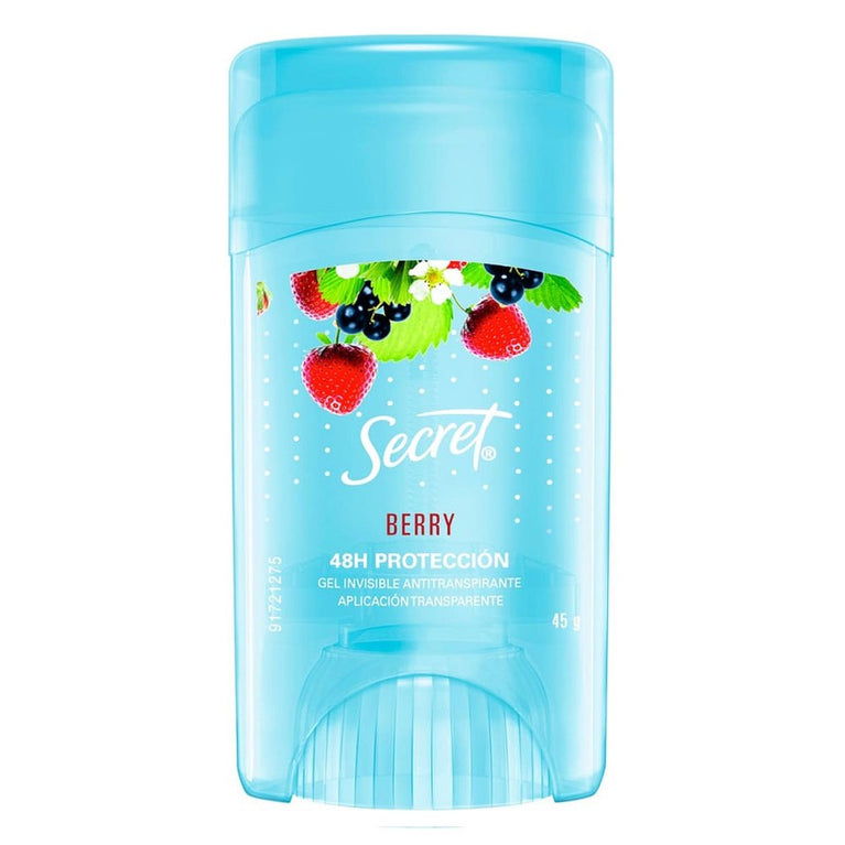 Secret Berry Clear Gel 45g - Desodorante Antitranspirante