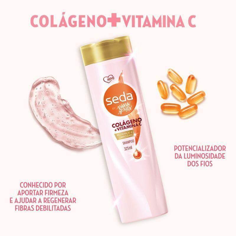 Shampoo Seda 325Ml Colageno + Vitamina C - Drogaria Poupa Centro
