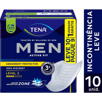 Absorvente Tena Men Active Fit 10 unidades