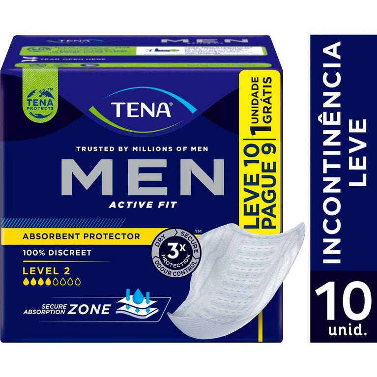 Absorvente Tena Men Active Fit 10 unidades
