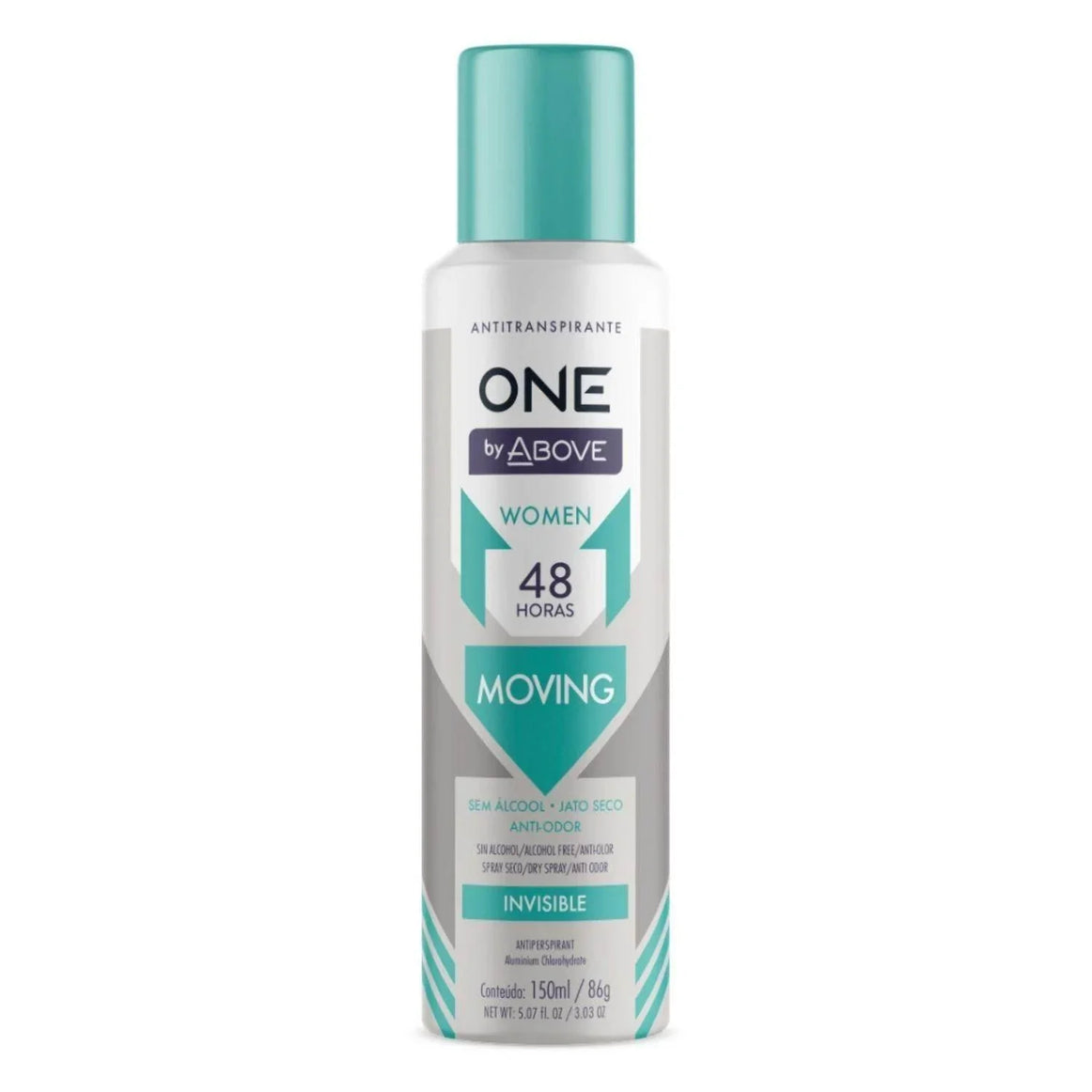 Desodorante Antitranspirante Above Women Moving Aerossol 150mL - Drogaria Poupa Centro