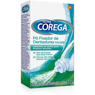 Corega 50g Ultra Pó Fixador - Drogaria Poupa Centro