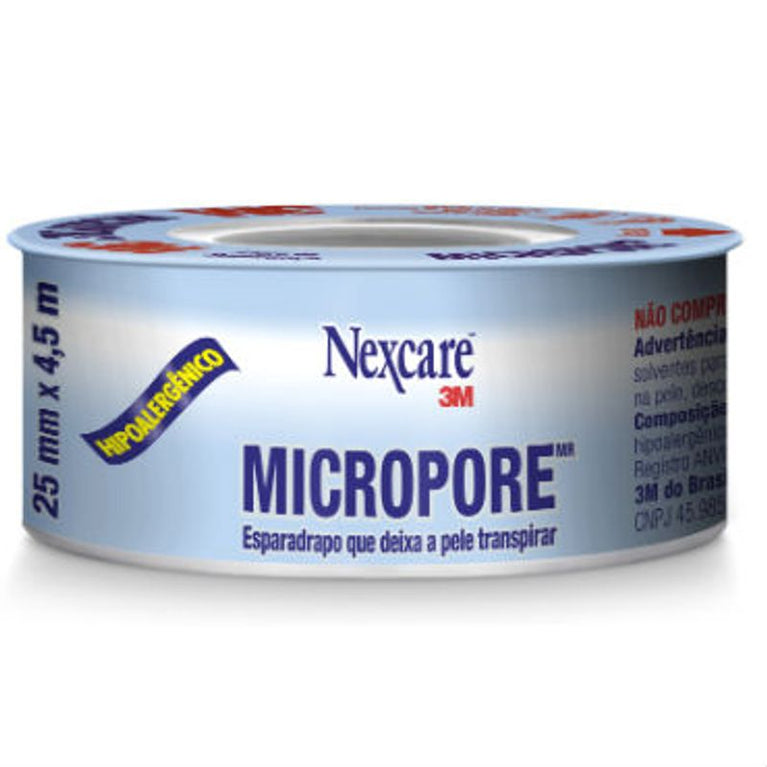 Micropore, Branco, 25mm x 4,5m Nexcare, 3M