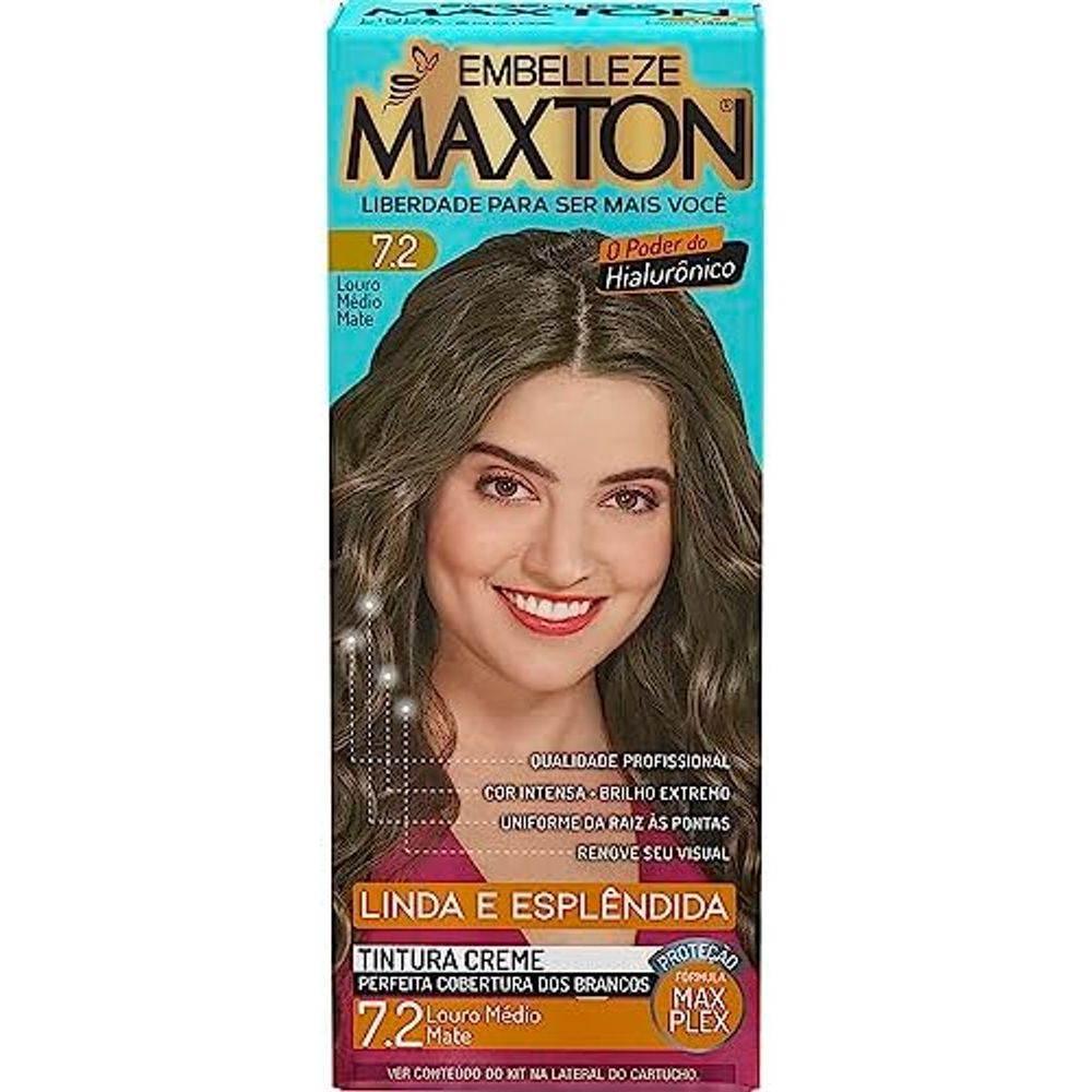 Kit Tintura Maxton Nº7.2 Louro Médio Mate - EMBELEZZE - Drogaria Poupa Centro