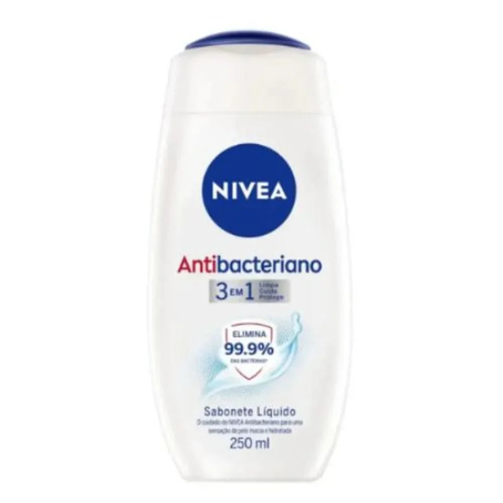 Sabonete Líquido  NIVEA Antibacteriano 3 em 1 - 250ml