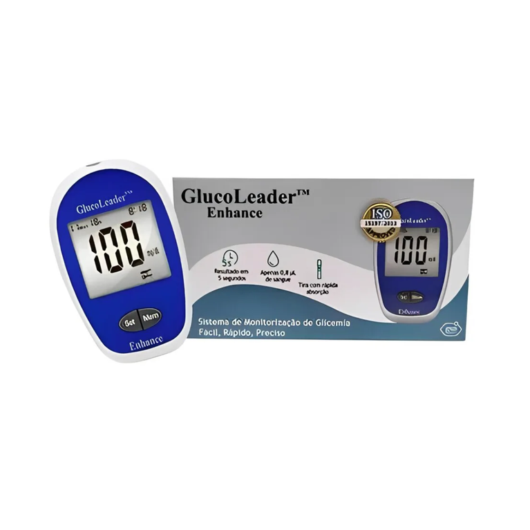 Aparelho Medidor De Glicose Glucoleader Enhance Monitor