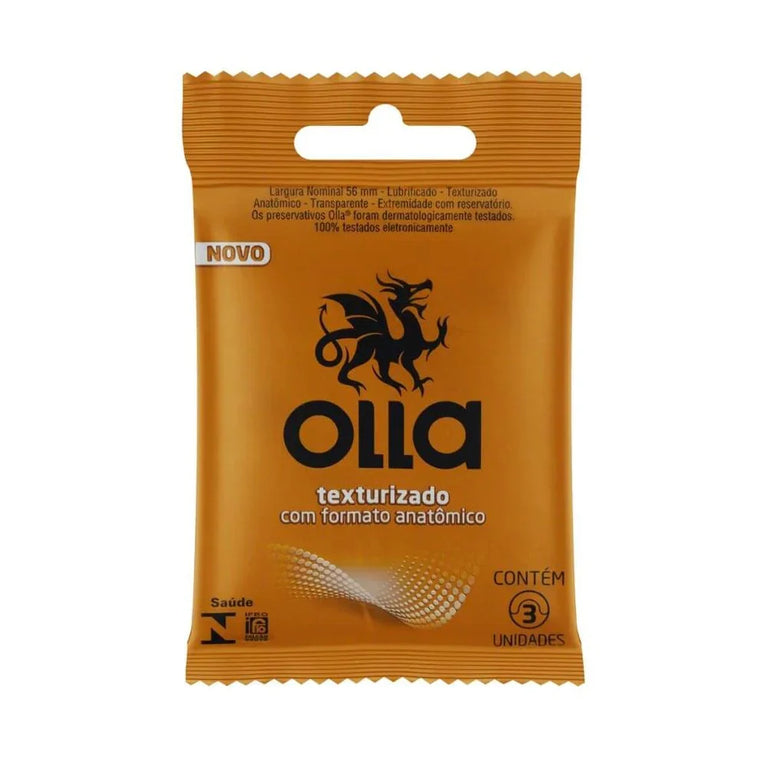 Preservativo Olla Stimulos Texturizado C/3
