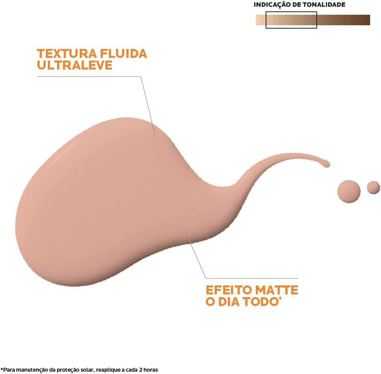 Protetor Solar Facial La Roche-Posay Anthelios Airlicium Fluido Antioleosidade Com Cor 2.0 FPS 50 - 40ml