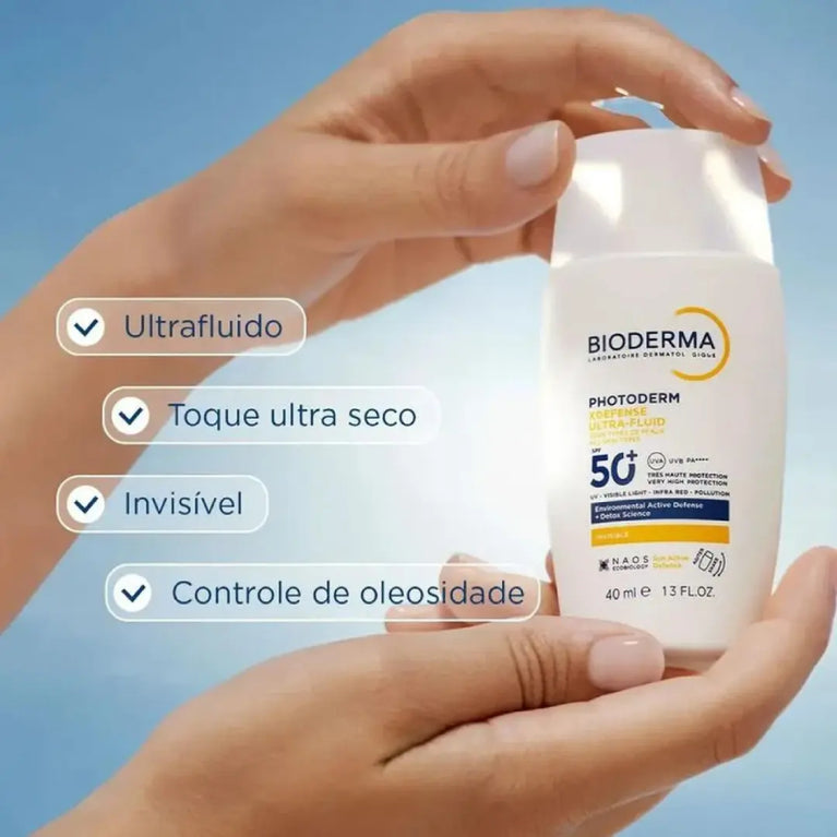 Protetor Solar Bioderma Photoderm XDefense Ultra-fluid Invisible FPS 50+ 40ml