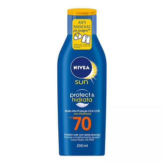 Protetor Solar Corporal Sun Protect & Hidrata Nivea FPS 70 Com 200ml - Drogaria Poupa Centro