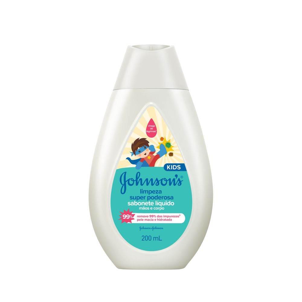 Sabonete Líquido Johnson's Kids Limpeza Super Poderosa 200Ml - Drogaria Poupa Centro