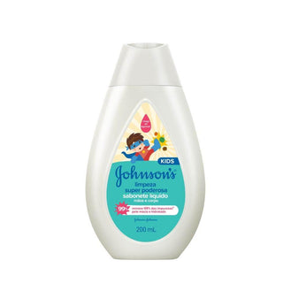 Sabonete Líquido Johnson's Kids Limpeza Super Poderosa 200Ml - Drogaria Poupa Centro