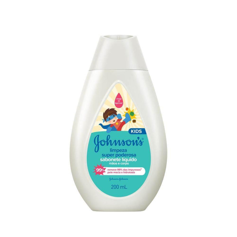 Sabonete Líquido Johnson's Kids Limpeza Super Poderosa 200Ml - Drogaria Poupa Centro