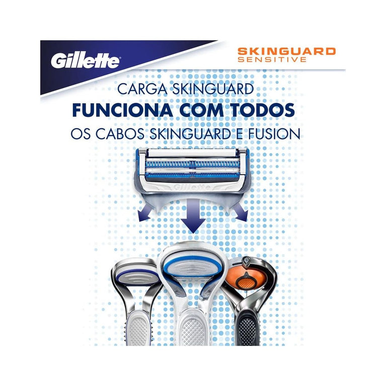 Carga para Aparelho de Barbear Gillette Skinguard Sensitive 4 unidades