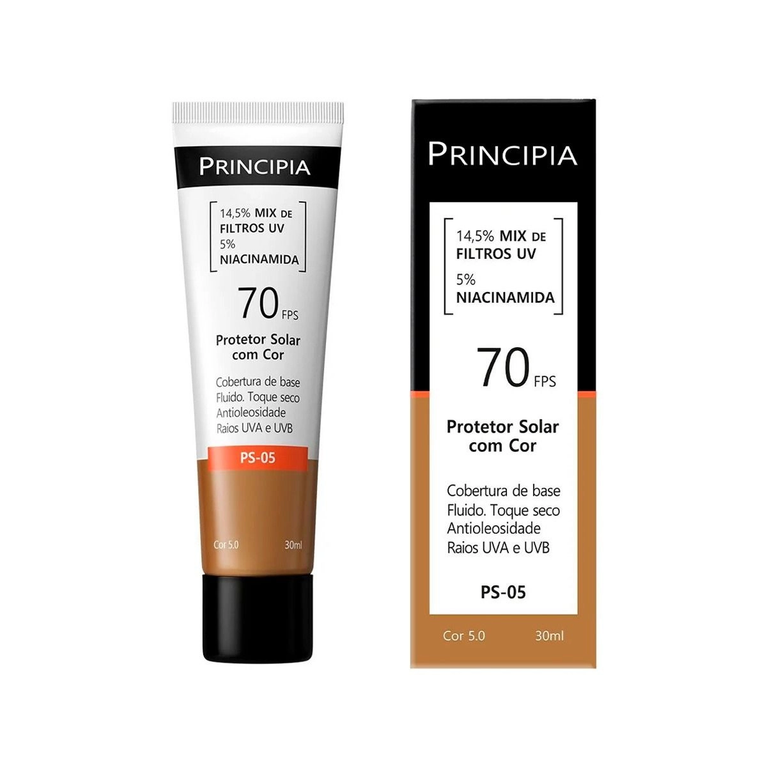 Protetor Solar Facial Principia PS-05 Cor 5.0 FPS 70 30ml