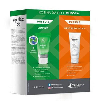 Kit Protetor Solar Episol Fps60 60g+ Sabonete Líquido Facial Epidac Oc 60ml - Drogaria Poupa Centro