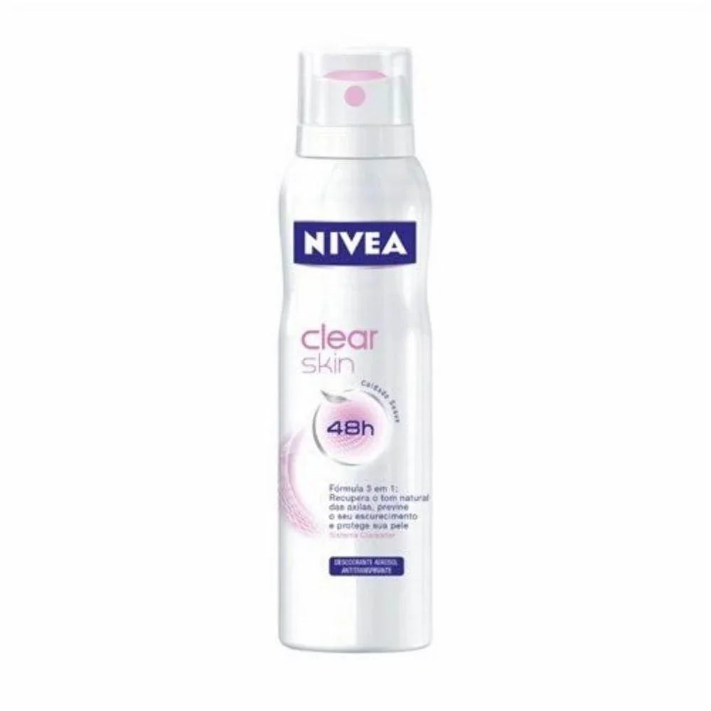 Desodorante Nivea Aerosol Clear Skin 150ml - Drogaria Poupa Centro