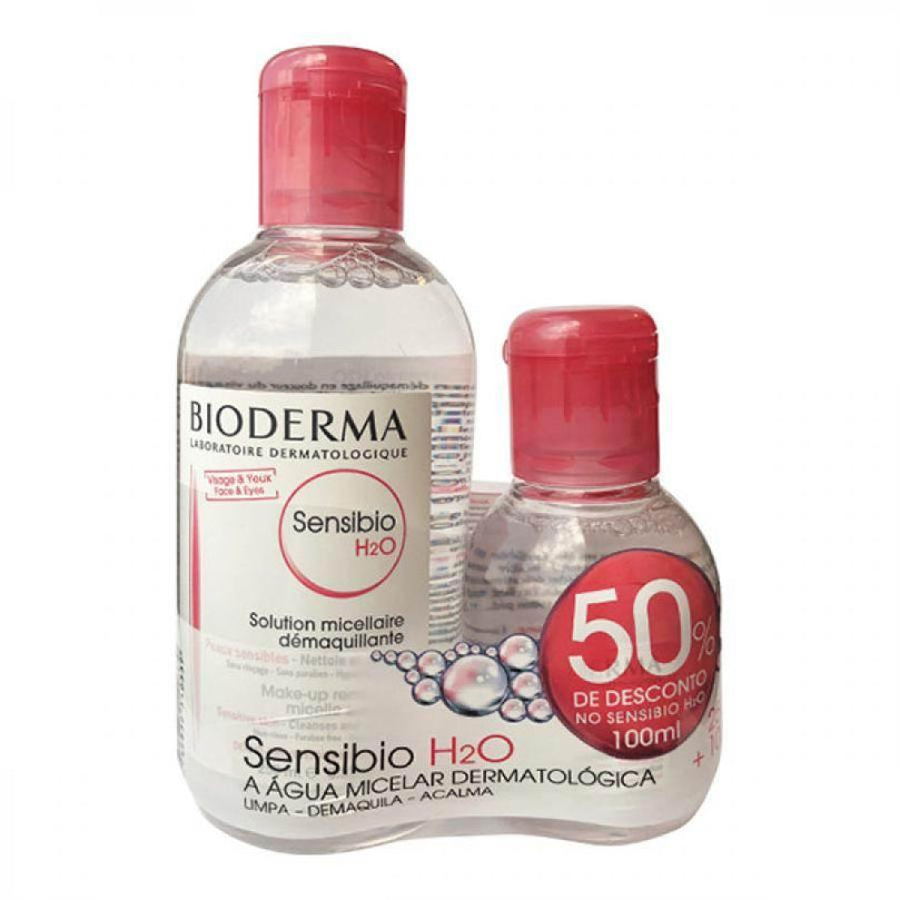 Kit Água Micelar Sensibio Bioderma 250Ml+Sens 100Ml - Drogaria Poupa Centro