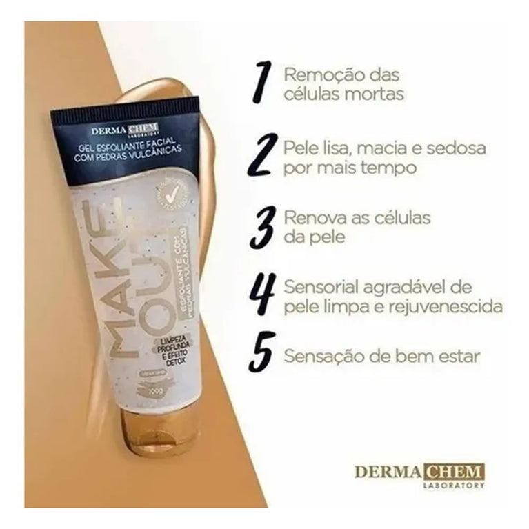 Gel Esfoliante Pedras Vulcanicas Make Out 100g
