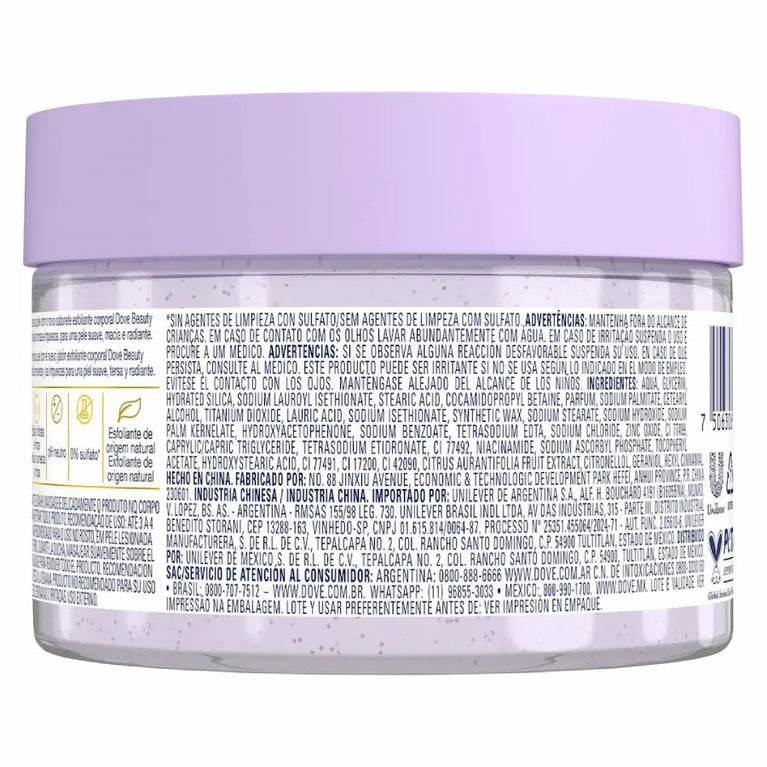 Sabonete Esfoliante Dove Beauty Scrub Amora e Frutas Cítricas 280g