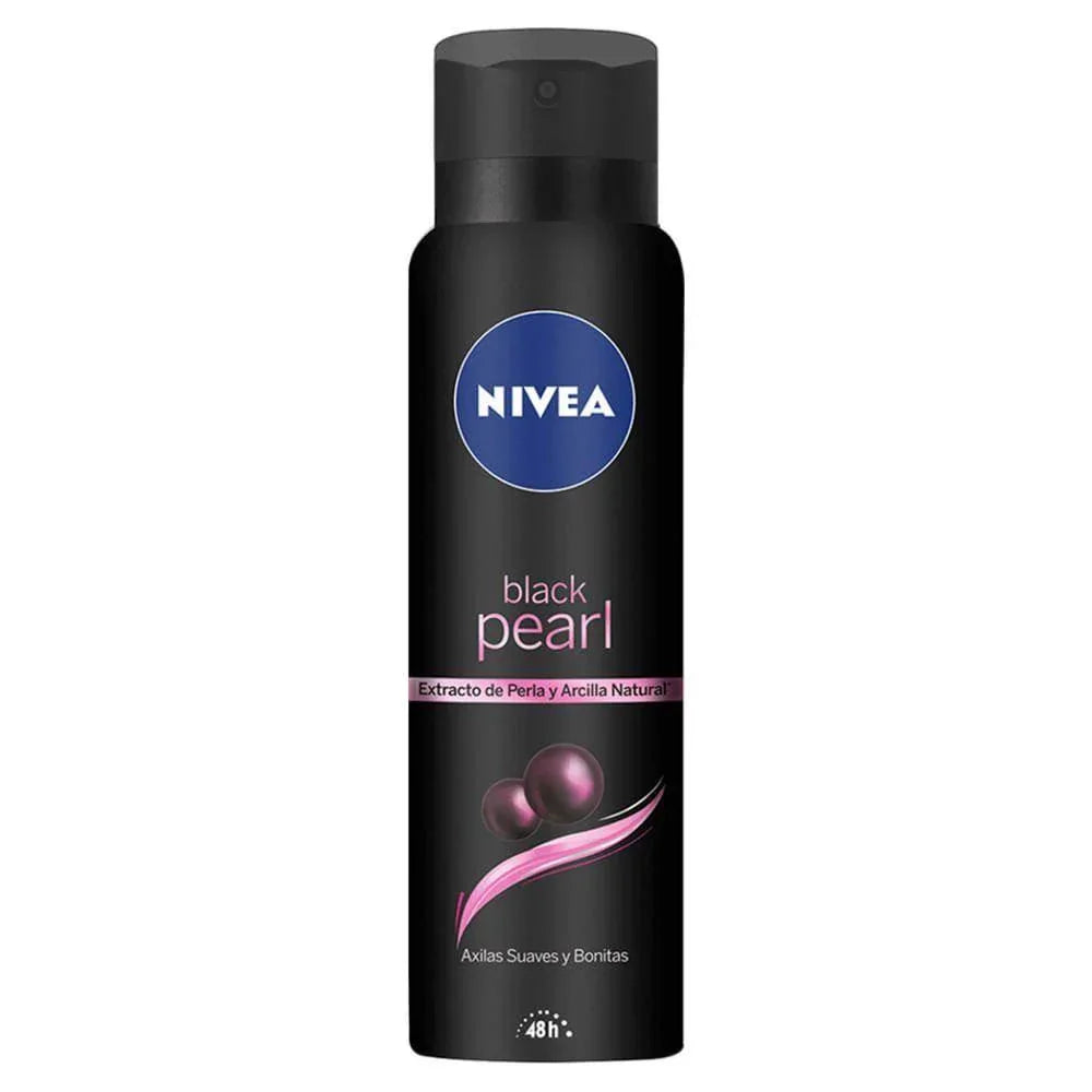 Desodorante Nivea Aerosol BlackePearl 150ml - Drogaria Poupa Centro