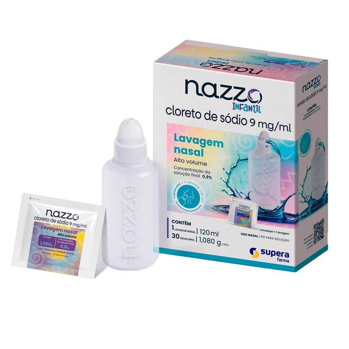 Nazzo 120Ml Alto Volume Inf 30`Saches+Frasco Aplicador - Drogaria Poupa Centro