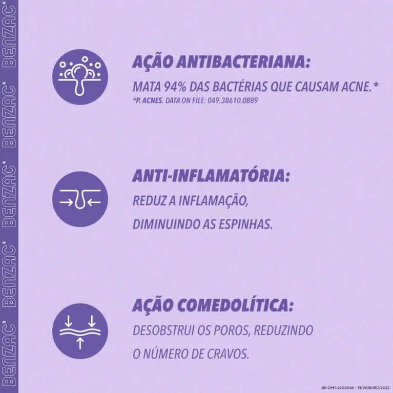 Gel de Tratamento Antiacne Dermotivin Benzac com 15g